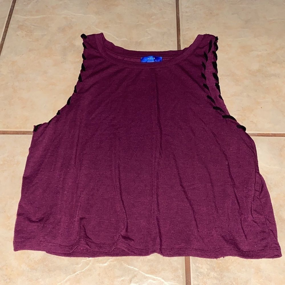 Aqua athletic size medium crop tank